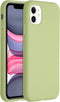 Accezz iPhone 11 - Liquid Silicone Backcover - Schokabsorberend - Groen