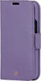 D. Bramante New York - Flip cover - Magneetsluiting en pasjesvakjes - Paars