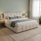 Juskys Florence - Gestoffeerd Bed - 180x200cm - Beige