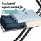 STAUS&BACH Ironiq Pro - Strijkplank L - 122 x 38 cm - In hoogte verstelbaar 76-93,5 cm - Donkergrijs