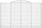 vidaXL - Schanskorven - 3 - st - gewelfd - 300x50x180/200 - cm - ijzer