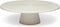 Dutchdeluxes - Handgemaakt - Taartplateau - Platinum matt - 25 cm diameter - Wit