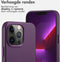 Accezz iPhone 13 Pro - Back Cover - MagSafe Leather - Heath Purple
