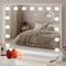 Fraay® Hollywood Spiegel - Make-up Spiegel met Verlichting 60x50cm - 3 Lichtstanden - Wit