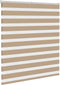vidaXL - Zebra - Blind - 125x100 - cm - stofbreedte - 120,9 - cm - polyester - zandbruin