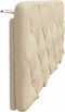 vidaXL - Hoofdbordkussen - 120 - cm - stof - crèmekleurig