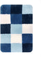 Dutch House Badmat Brest - Badmat 60X90cm - Blauw - Antislip - Badmatten - Anti Slip Douchemat - Badkamer Mat - Snel Absorberend - Snel Drogende Badmat