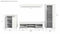 Furnilux Jam - Woonkamercombinatie - Tijdloos en functioneel - Wit - 35x330x159cm