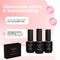Moods Gellac Starterspakket - Primer Base Coat Top Coat - 8ML - Gellak Polygel - LED Lamp Nagellak