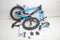 Volare Sportivo - Kinderfiets - 16 Inch - Handrem en Zijwieltjes - Blauw Zwart