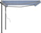 vidaXL - Luifel - automatisch - uittrekbaar - met - palen - 4,5x3 - m - blauw - en - wit