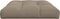 vidaXL - Palletkussen - 120x80x12 - cm - stof - taupe