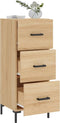 vidaXL - Dressoir - 34,5x34x90 - cm - bewerkt - hout - sonoma - eiken
