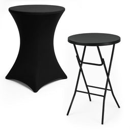 Brixy Statafel - Partytafel - Robuust Weersbestendig Inklapbaar 80cm x 110cm Zwart