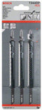 Bosch T 344 DP - Decoupeerzaagbladen - HCS gezet geslepen voor dik bouwhout en zacht hout (5-100 mm) - 152 mm lengte
