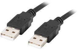 Lanberg CA-USBA-20CU-0018-BK - USB A naar USB A Kabel - 180 cm - Zwart