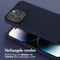 Selencia Hoesje Geschikt voor iPhone 14 Pro Max Hoesje Met Koord - Selencia Siliconen hoesje met afneembaar koord - Donkerblauw
