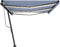 vidaXL - Luifel - automatisch - met - LED - en - windsensor - 600x350 - cm - blauw - wit
