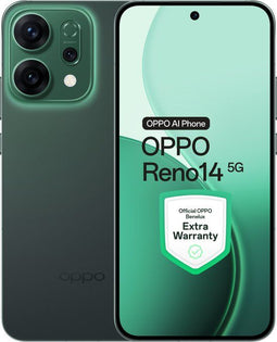 OPPO Reno14 5G - 12GB RAM - 256GB - AI Fotografie - Luminous Green
