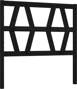 vidaXL - Hoofdbord - 106x4x100 - cm - massief - grenenhout - zwart