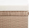 vidaXL - Tuinkrukken - 2 - st - met - kussens - poly - rattan - beige