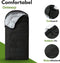 Vertrex Tri-Season Adventure Mummy Slaapzak - Dekenmodel - Waterafstotend en ademend - Zwart
