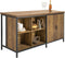 SoBuy KNL01-F - Keukeneiland - Buffetkast met 2 Deuren 4 Vakken - Bruin - 170x60x89cm