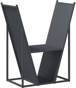 vidaXL - Brandhoutrek - 69,5x35x81 - cm - koudgewalst - staal - antracietkleurig