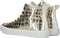 Guess Elga - Hoge sneakers - Metallic leer met krokodillenprint - Goud