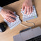 R-Go Tools Split Break - Ergonomisch Toetsenbord - Pauze-indicator - Wit