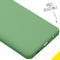 Accezz Samsung Galaxy A21s - Liquid Silicone Backcover - Schokabsorberend - Groen