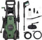 BRASQ Hogedrukreiniger Deluxe - Terrasreiniger - 1700W - 150 bar - 450 L/H - Slang 5m - Incl. accessoires