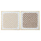 Schilderij Home ESPRIT Wit Gouden Natuurlijk Abstract Modern 100 x 3,5 x 100 cm (2 Stuks)