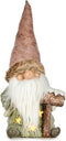 Decoratieve figuren Licht Elf 21 x 58 x 27 cm Roze Bruin Wit Groen Hars