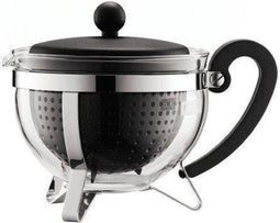 Bodum Chambord - Theepot - 1 l met kunststof theefilter - Zwart
