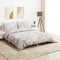 vidaXL - Dekbedovertrekset - 140x200 - cm - katoen - wit - en - bruin