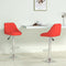 vidaXL - Barstoelen - 2 - st - kunstleer - rood