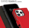 Selencia iPhone 15 Pro - Echt Lederen Bookcase - 3 Pashouders - Rood