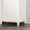 SoBuy BZR102-W - Badkamerkast - Witte Hoge Kolomkast met 3 Planken - 45 x 35 x 171 cm