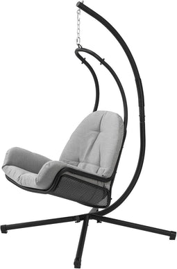 SoBuy OGS52-HG - Hangstoel - Max. 150 kg - 103 x 125 x 197 cm - Lichtgrijs