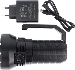 Imalent MS12 Mini C LED-zaklamp met 65.000 lumen, 1.036 meter bereik, koelwit, drie ventilatoren, met handvat