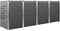 vidaXL - Containerberging - vierdubbel - 276,5x77,5x112,5 - cm - roestvrij - staal