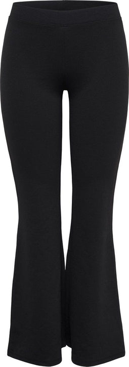 ONLY ONLFEVER STRETCH FLAIRED PANTS - Dames Broek - Elastische tailleband - Zwart - Maat S