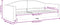 vidaXL - Slaapbank - 90x200 - cm - stof - lichtgrijs