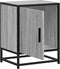 vidaXL - Nachtkastje - 40x31x50 - cm - bewerkt - hout&metaal - grijs - sonoma - eiken