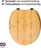 Infinity Goods Bamboe WC Bril Emmy - Toiletbril - RVS Scharnieren - Bamboe