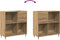 vidaXL - Recordkast - Oud - Hout - 84,5x38x89 - cm - Bewerkt - Hout
