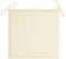 vidaXL - Tuinstoelkussens - 2 - st - 50x50x3 - cm - oxford - stof - crèmekleurig