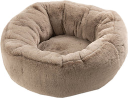 J-Line kattenmand Rond - textiel - lichtgrijs