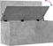 vidaXL - Opbergbox - 100x42x46 - cm - bewerkt - hout - betongrijs